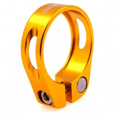 Clearance 31.8mm Cycling Mountain Seat Clamp Alloy Quick Release BMX MTB GOLD - B01MRGVY66